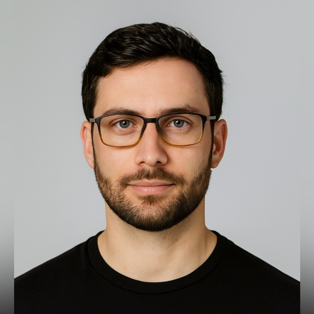 SILHOUETTE MEN’S STYLISH BROWN & TAN EYEGLASSES  Lightweight Design